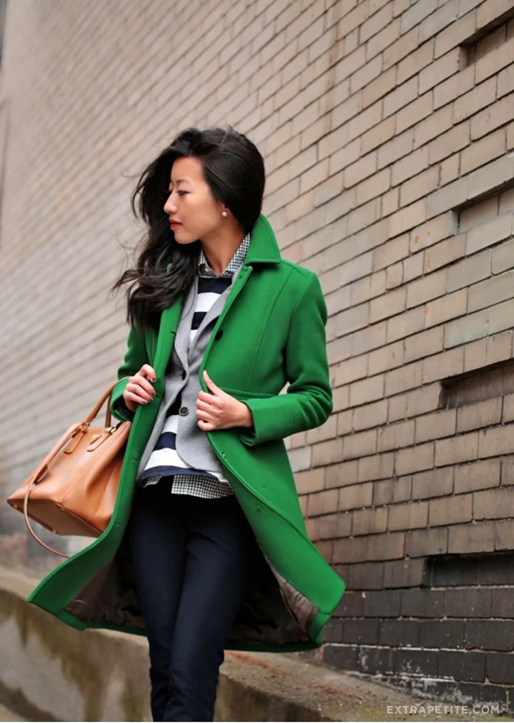 Сине-зеленое пальто