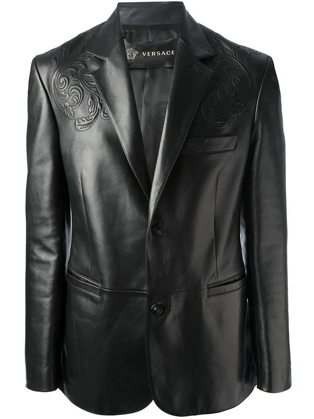 Versace Croco Leather Jacket