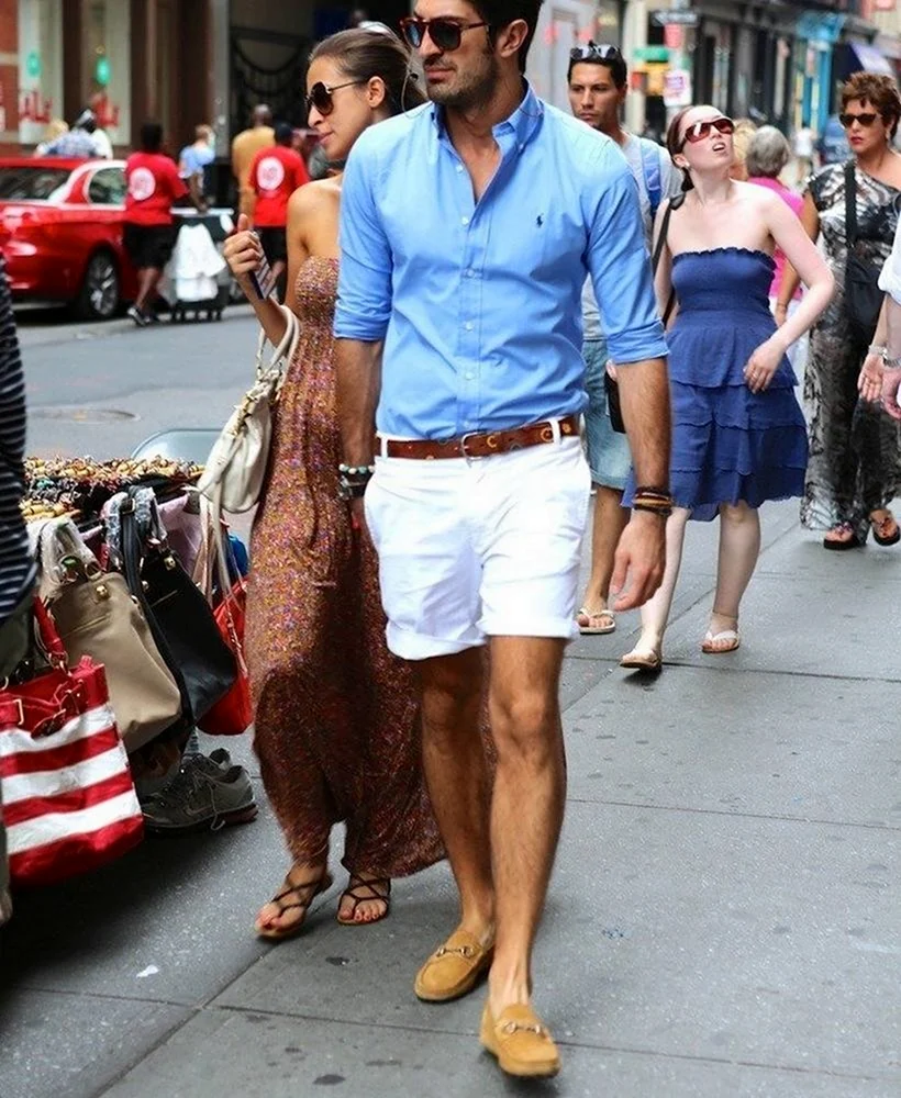 Мокасины с шортами