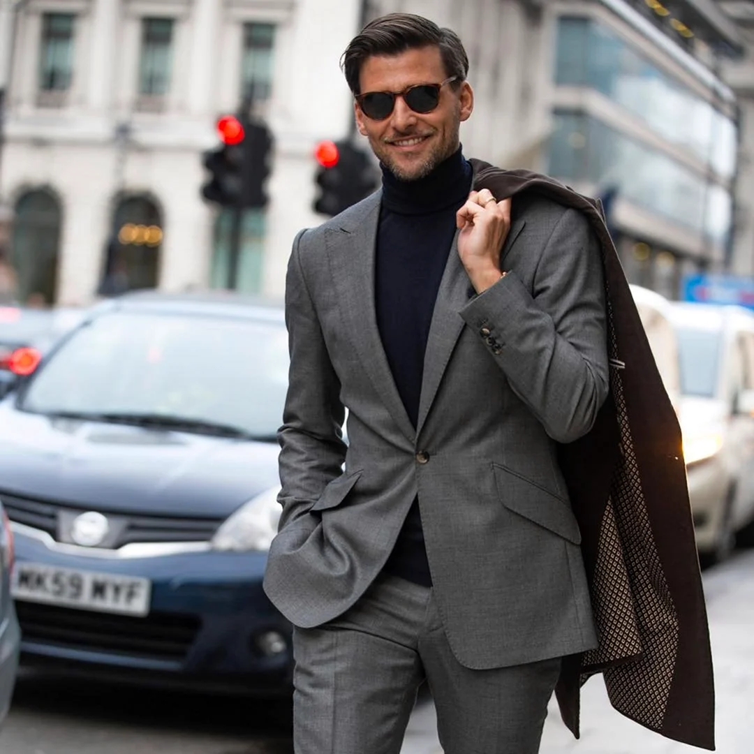 Мужской стиль с водолазкой