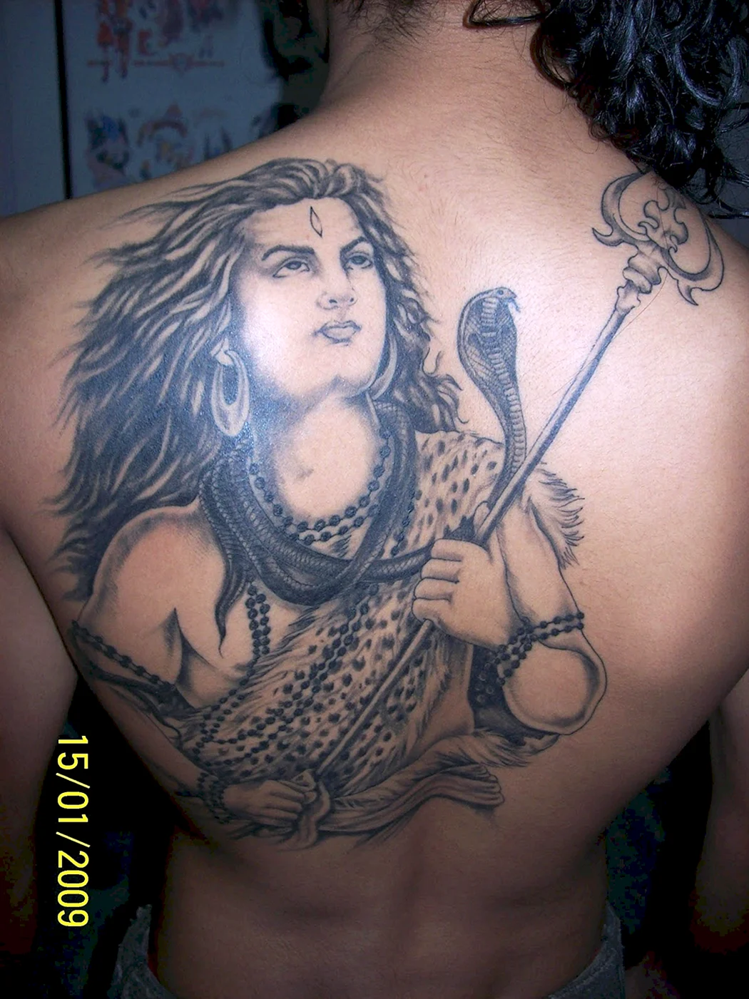 Лорд Шива Дабару тату