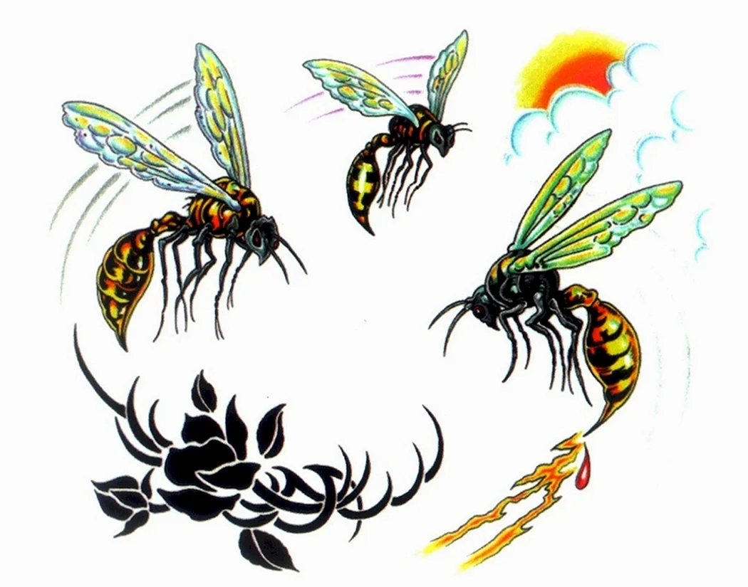 Тату пчела