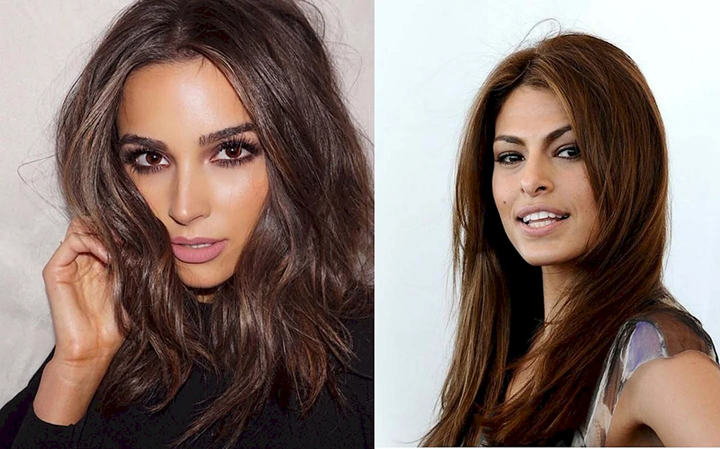 Колір волосся для карих очей та смаглявої шкіри