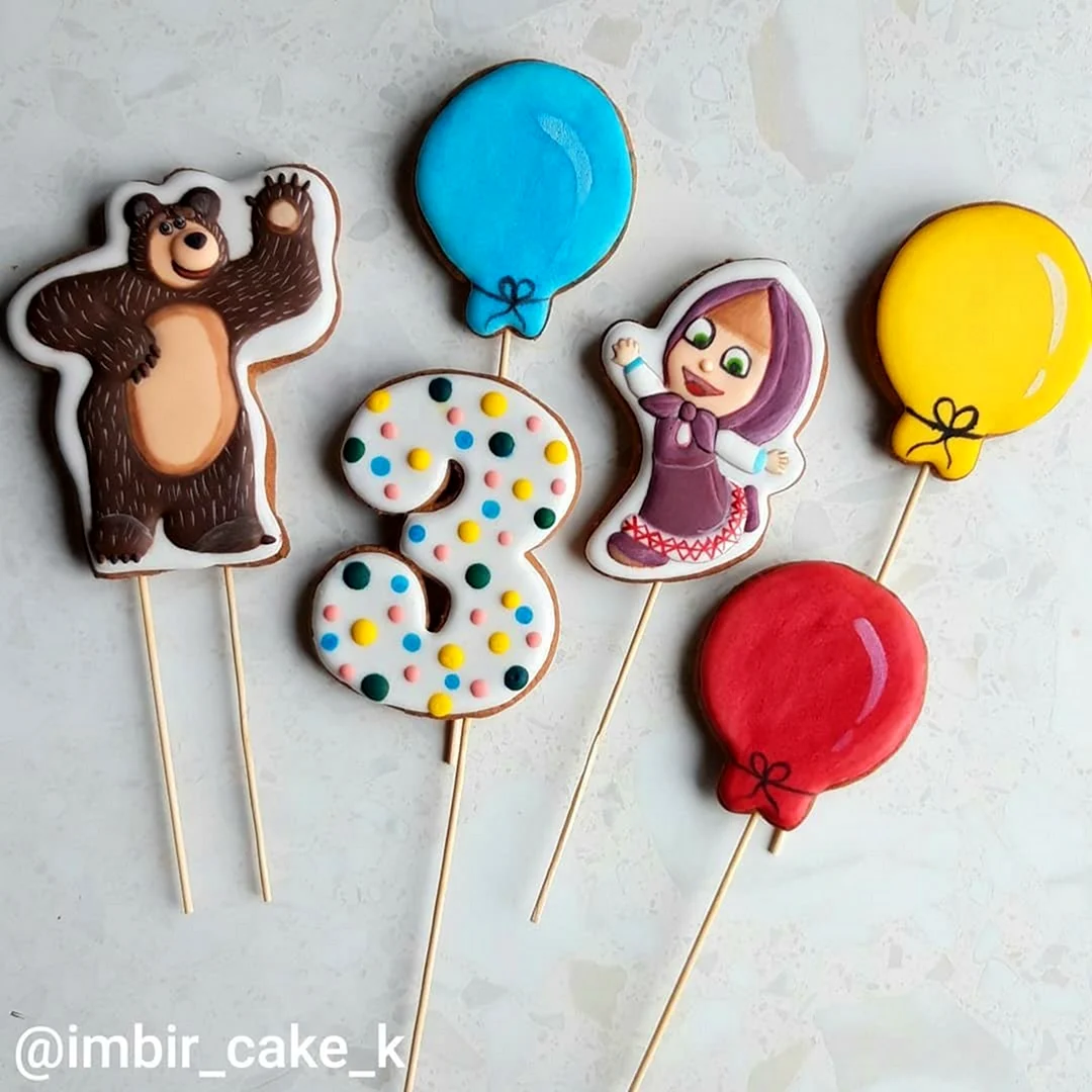 Імбирні пряники Маша та ведмідь