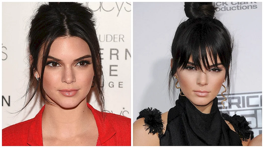 Кендал Дженнер з чубчиком