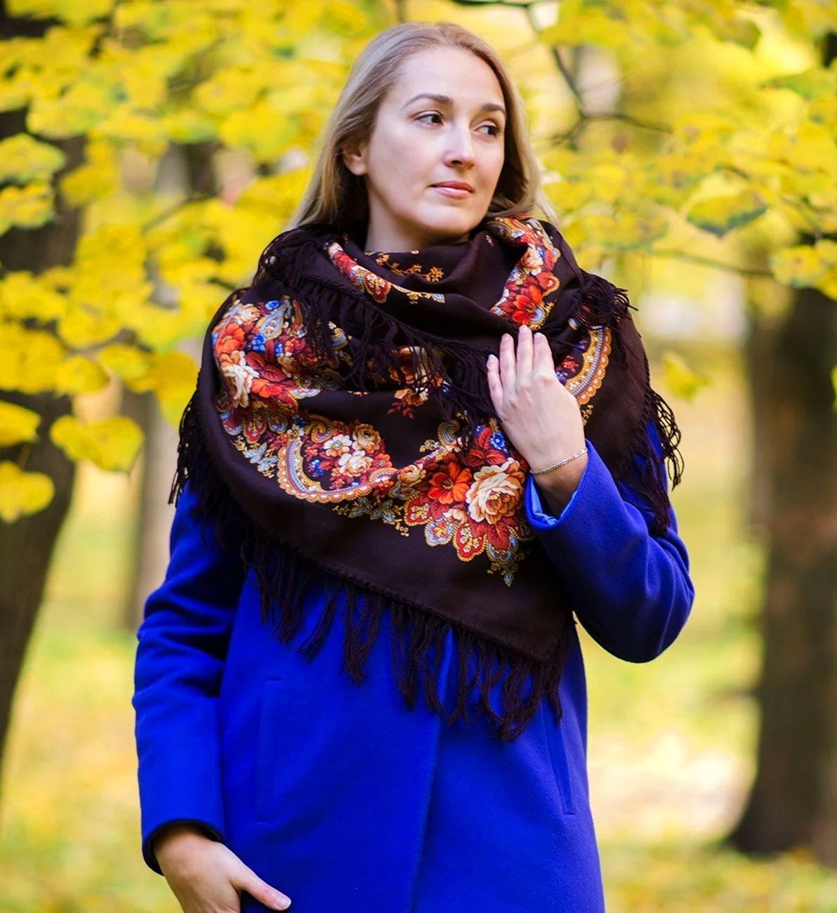 Хустки Павлопосадські з пальто