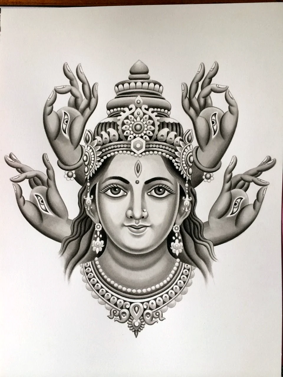 Богиня Калі ескіз