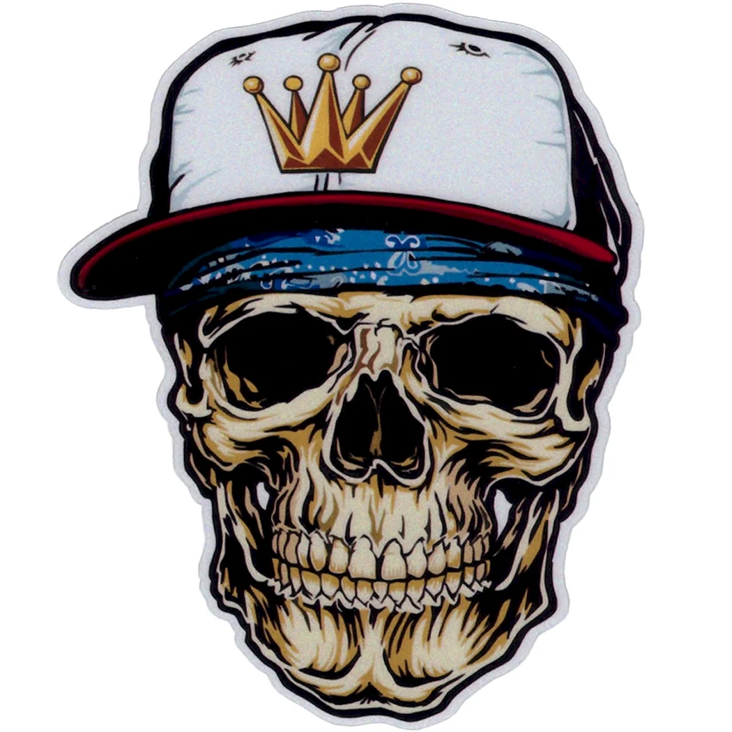 Наклейка на автомобіль череп