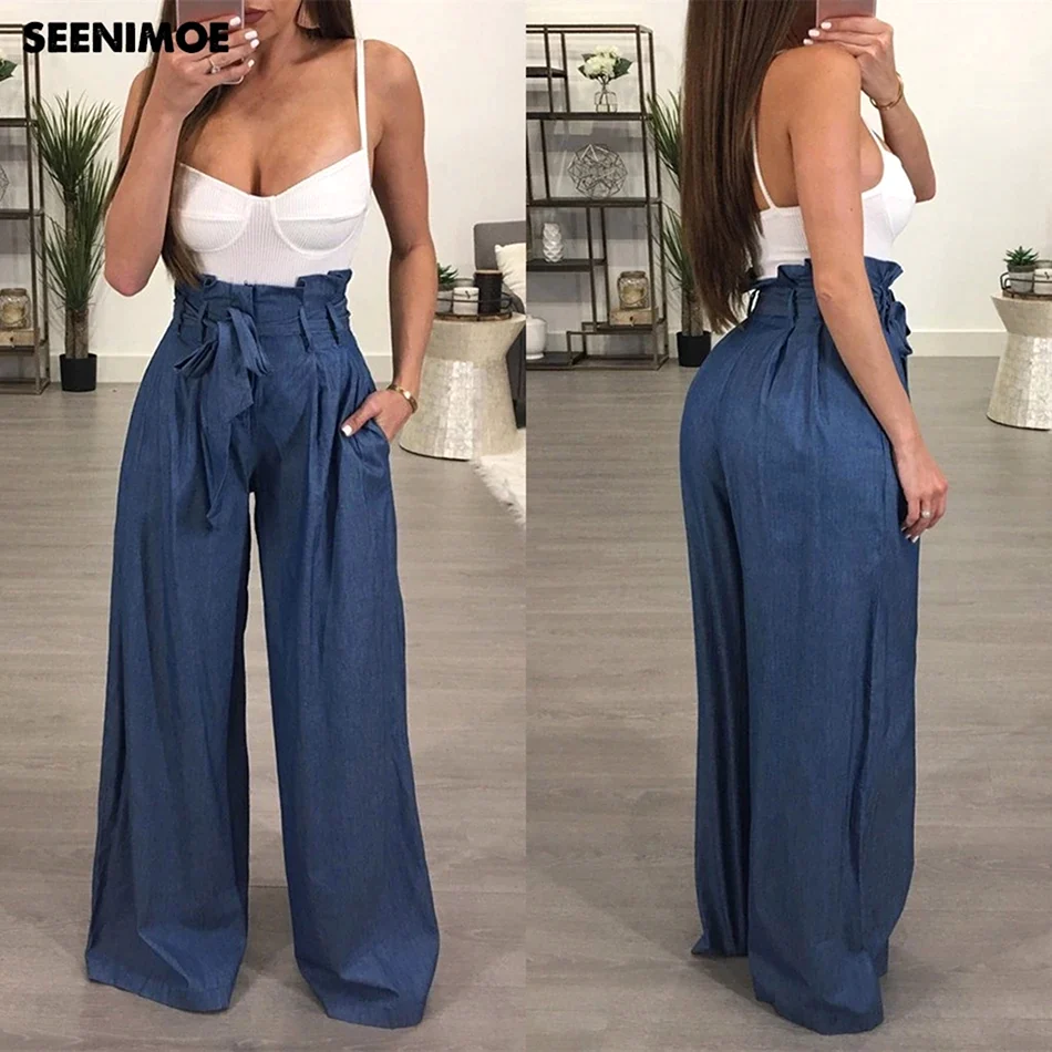 Широкие брюки палаццо