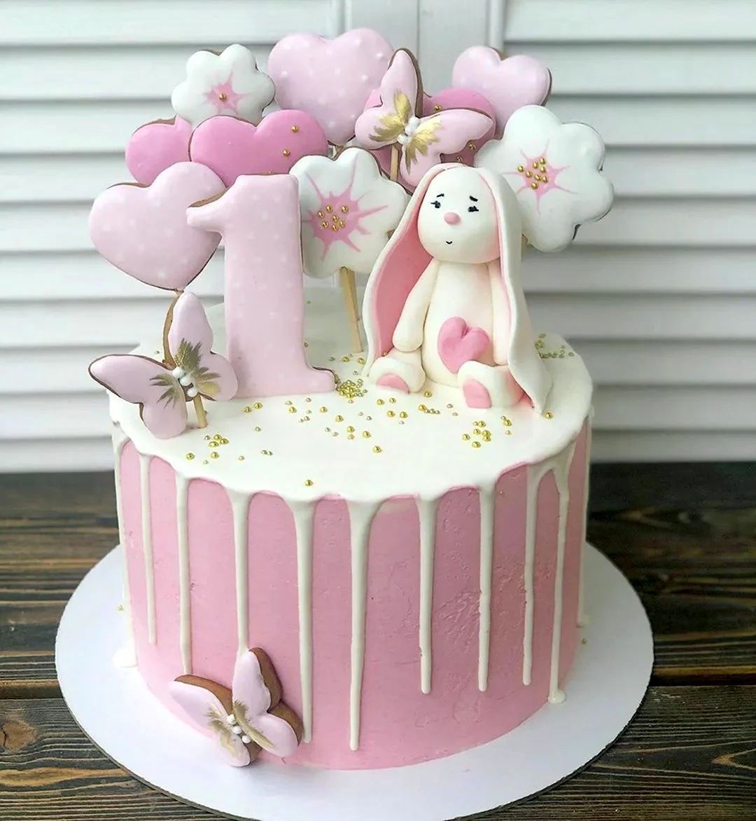 Торт на 1 рік дівчинці