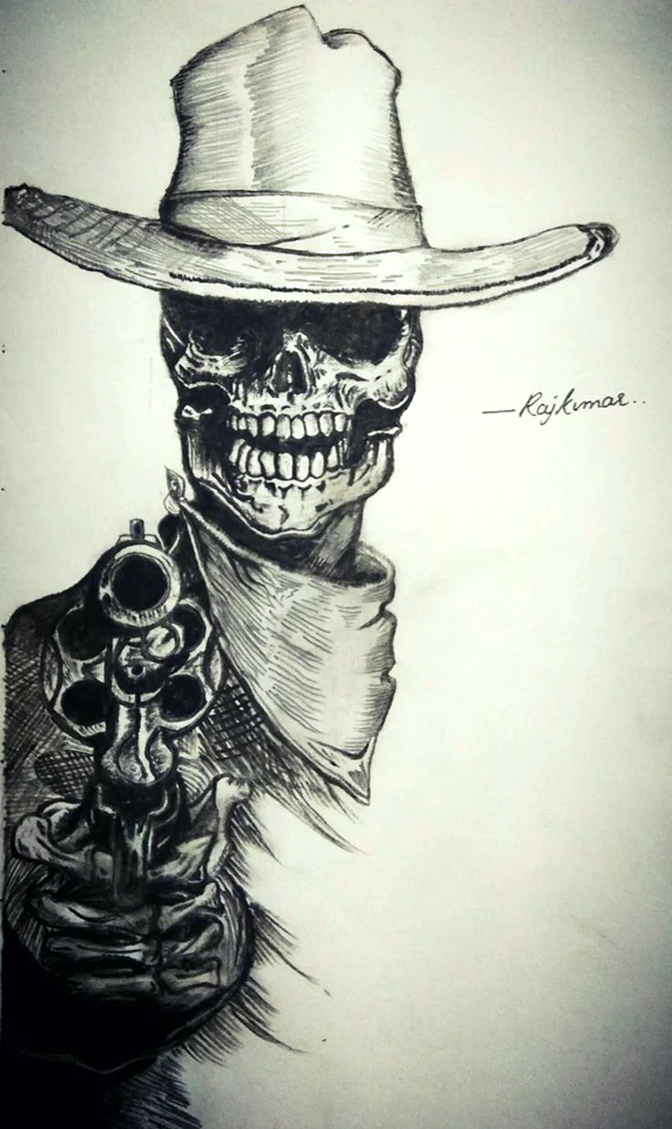 Череп у капелюсі