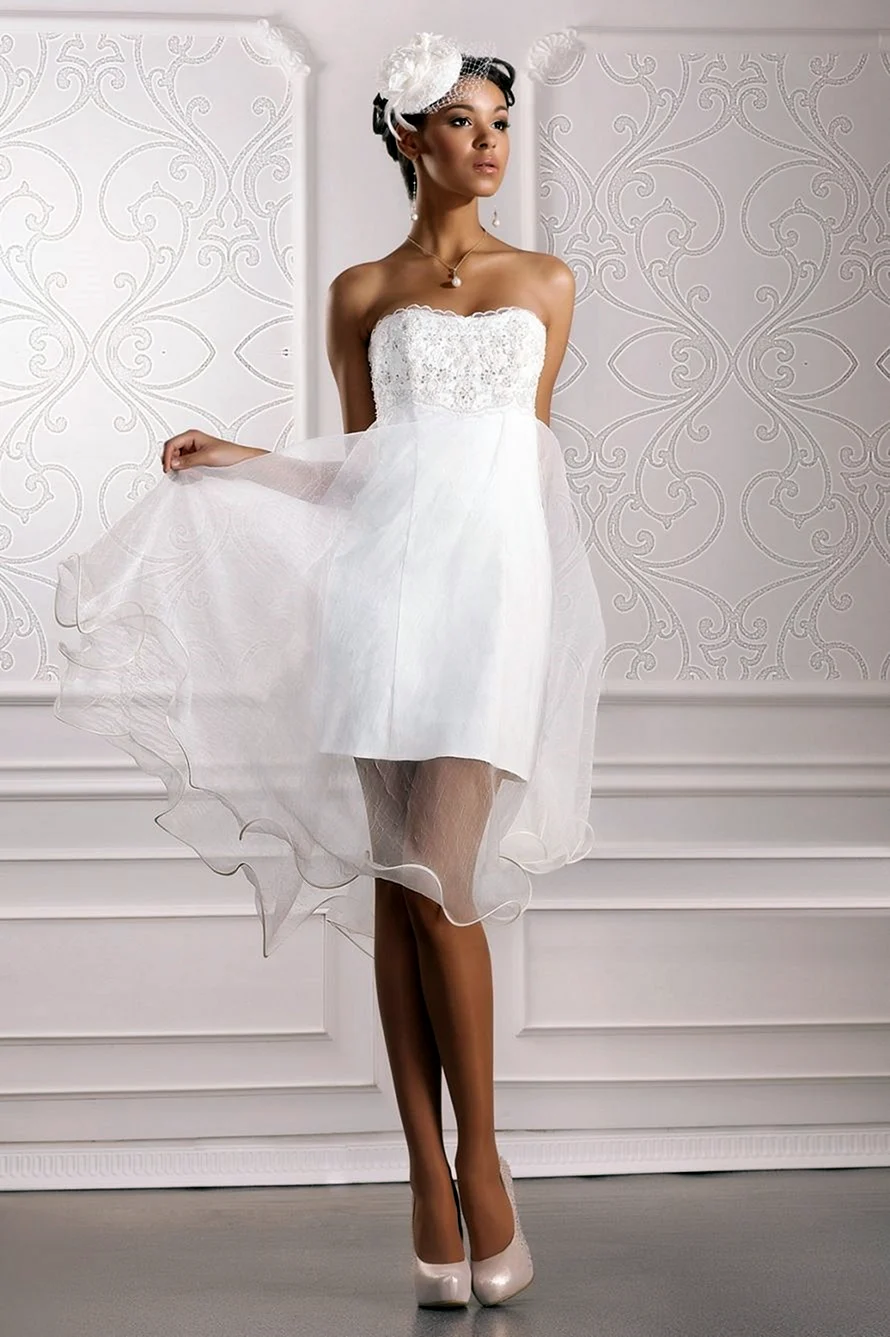 Весільні сукні короткі