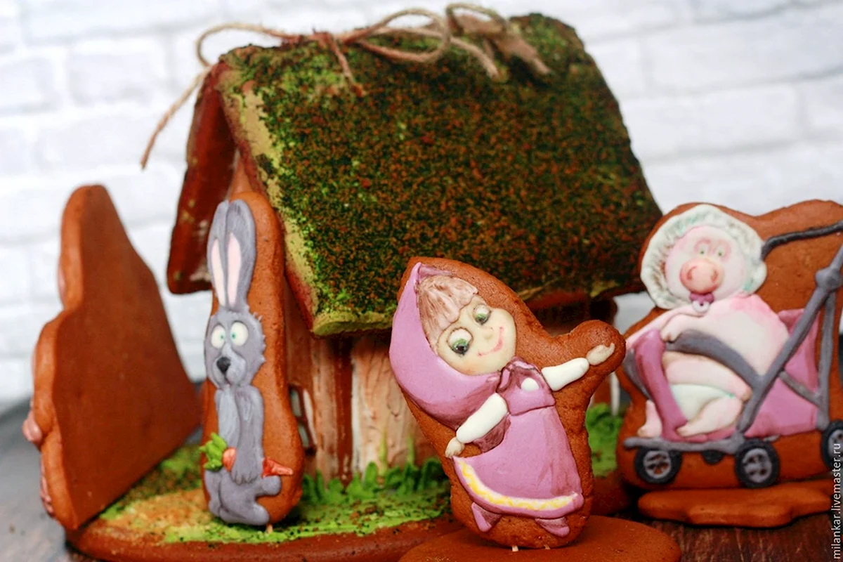 Торт Маша та ведмідь з пряниками