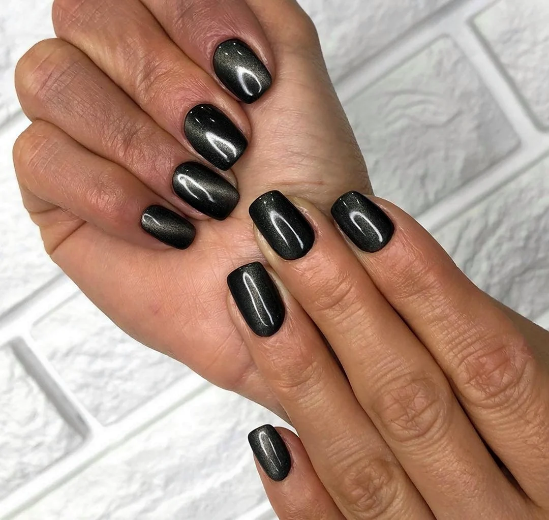 Манікюр котяче око сірий