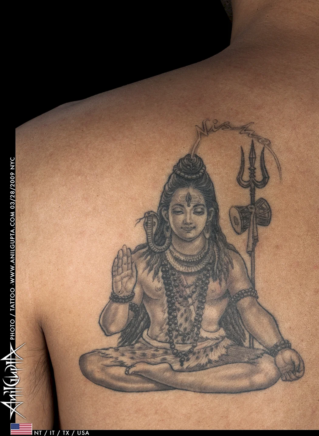 Бог Шива тату