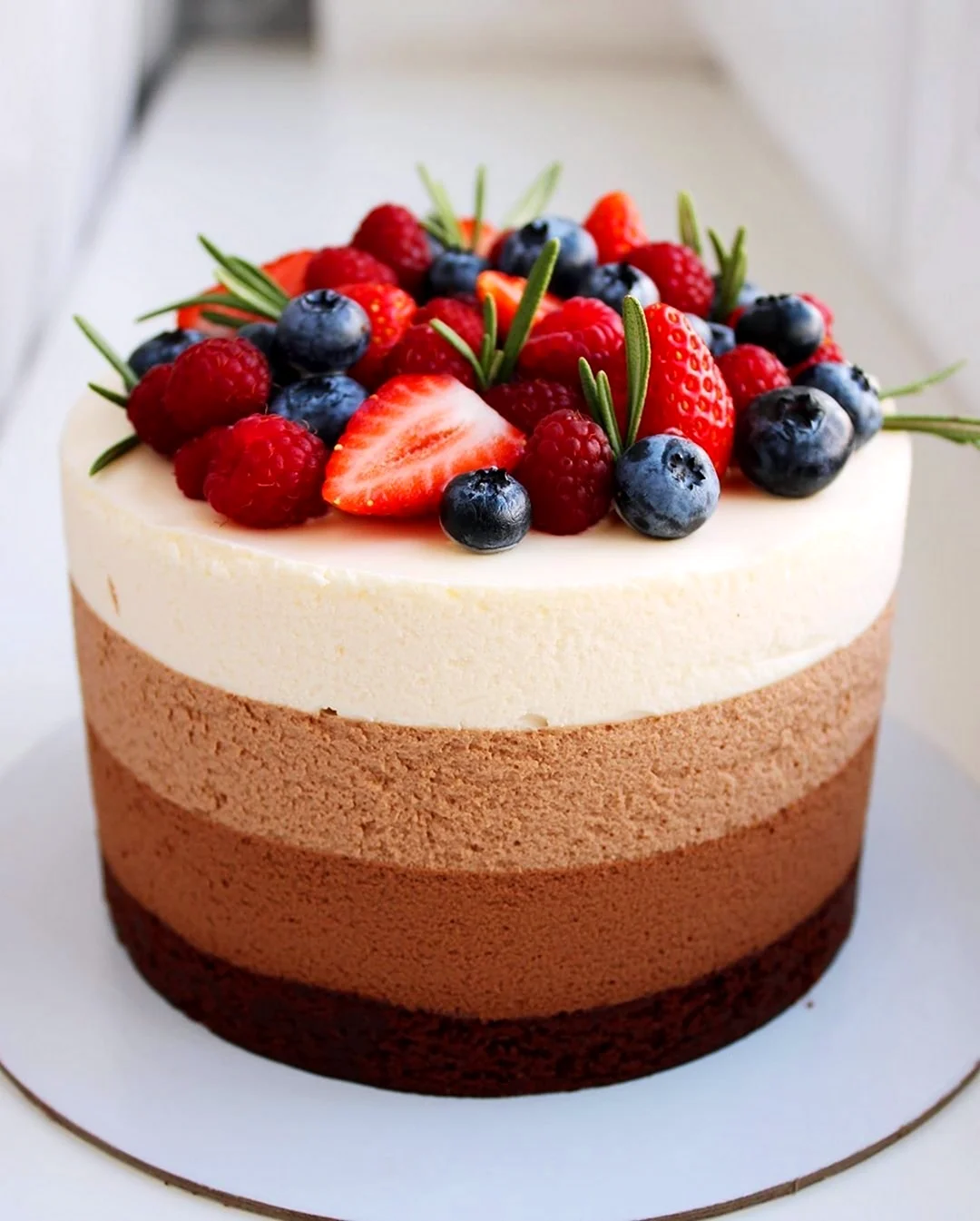 Тортик мусовий три шоколади