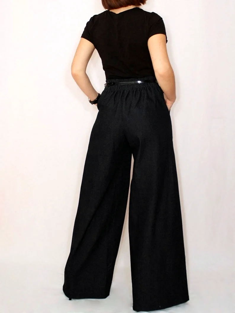 Широкие брюки женские