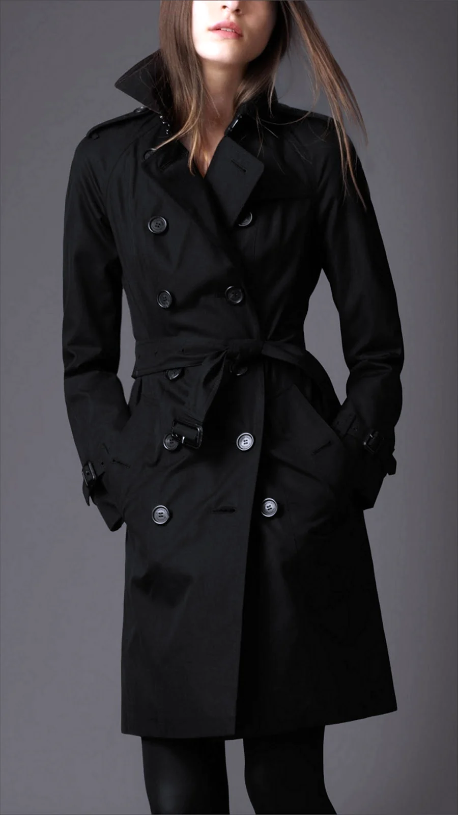 Тренч Burberry жіночий чорний