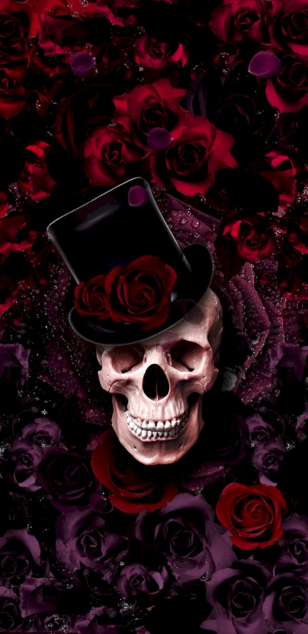 Красивий чорний череп