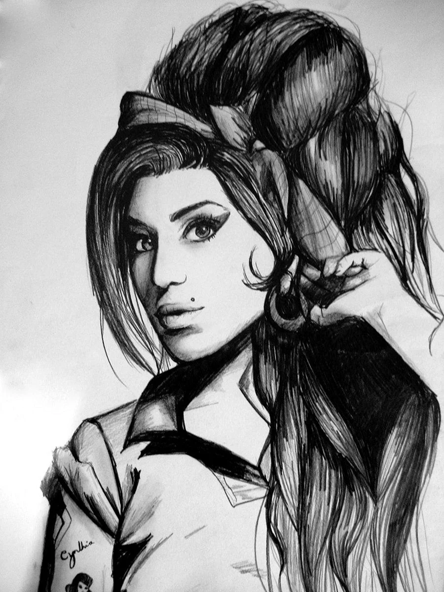 Amy Winehouse рисунок
