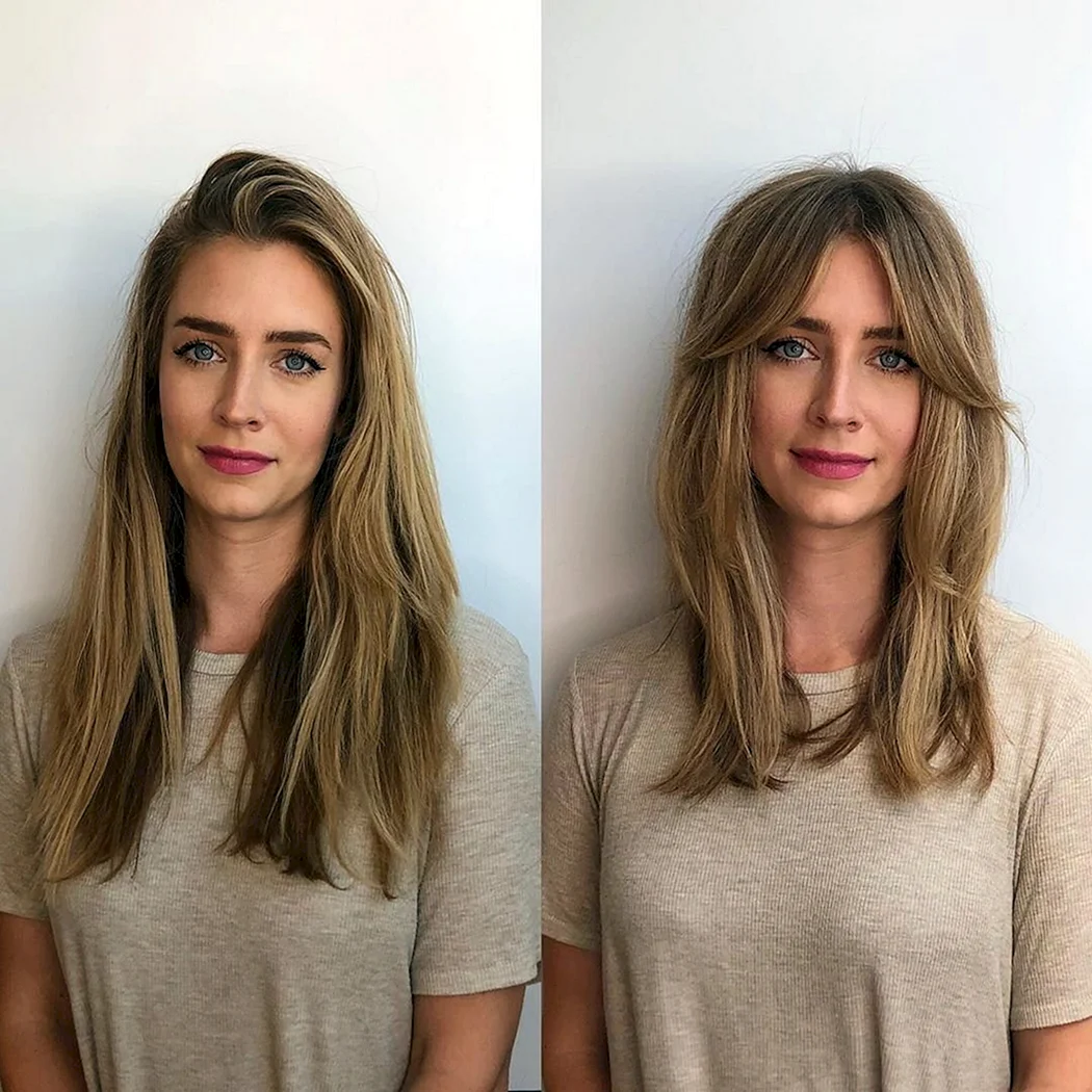 Стрижки з відрослою чубчиком