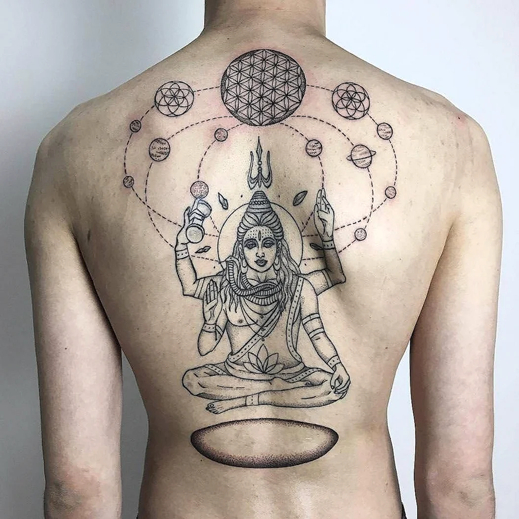 Тисячерукий Будда татуювання