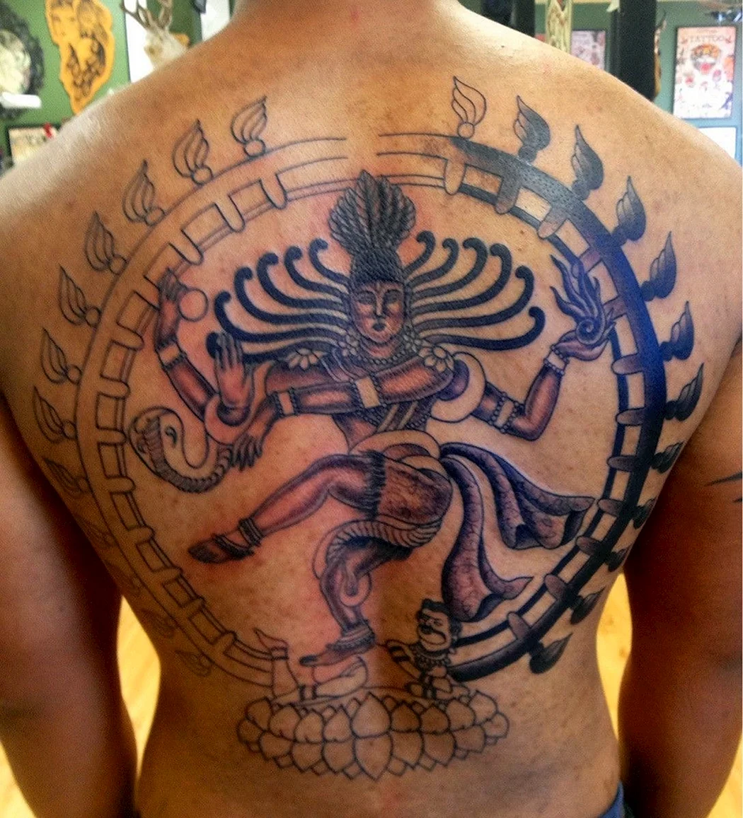 Шива Натараджа тату