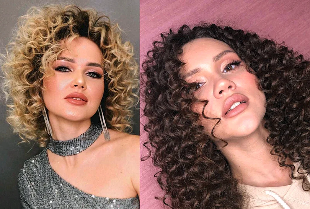 Афрокудрі плойкою на карі