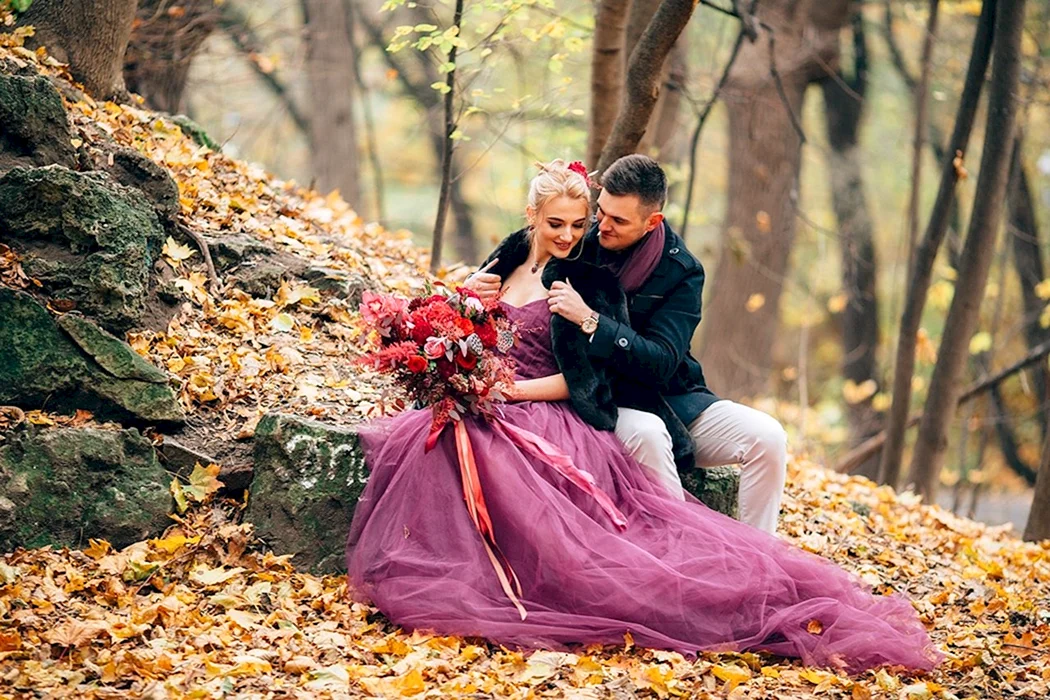 Весільна фотосесія восени