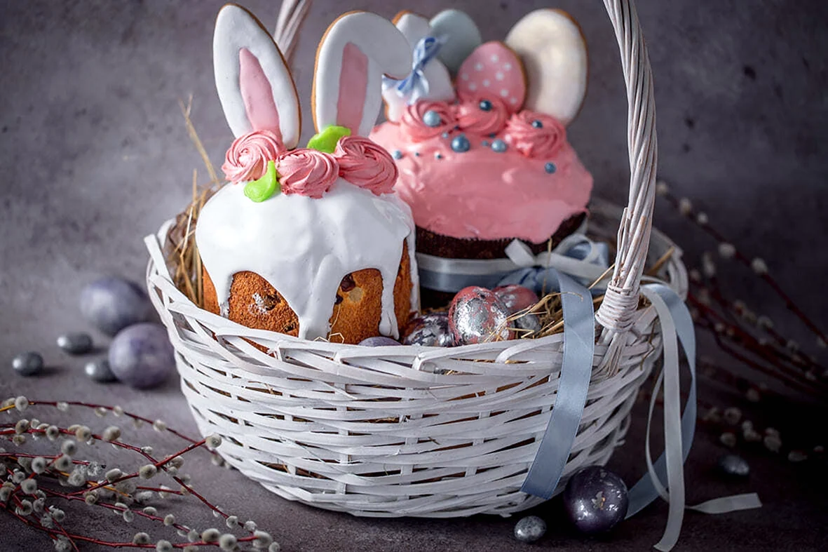 Пасхальні кошики з паски