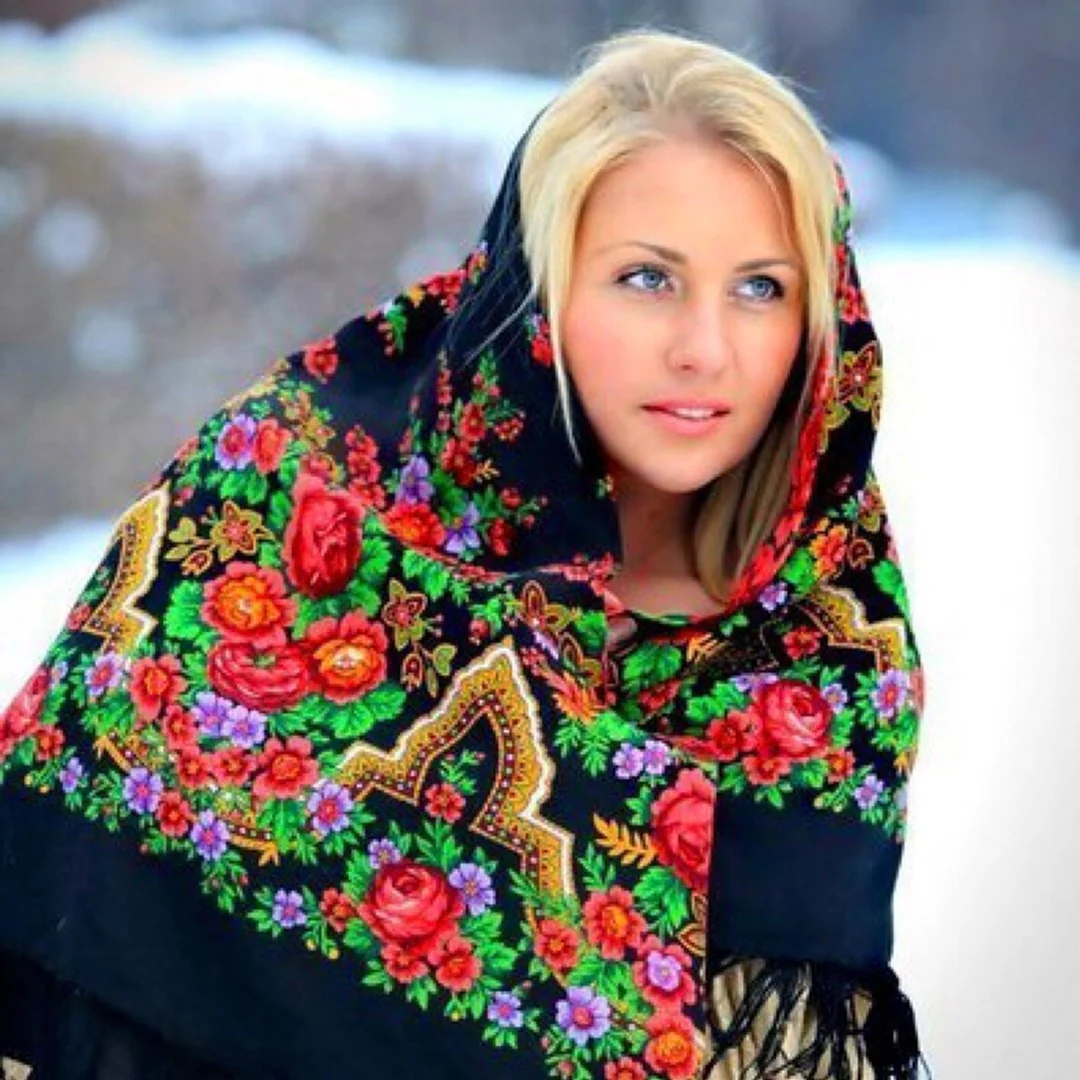 Сибірська красуня хустку Павлопосадський