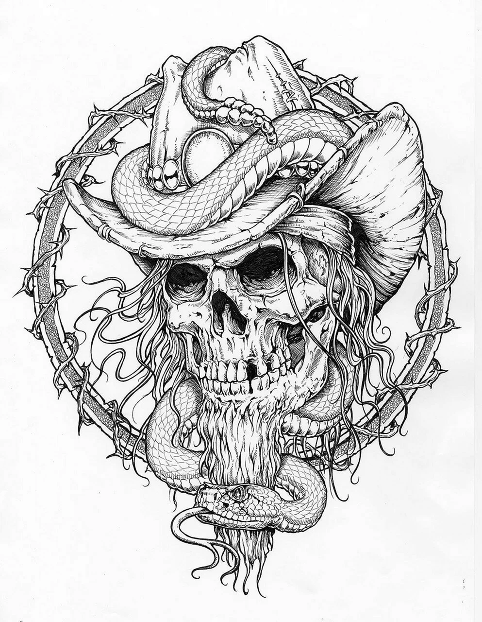Affliction Skull Design