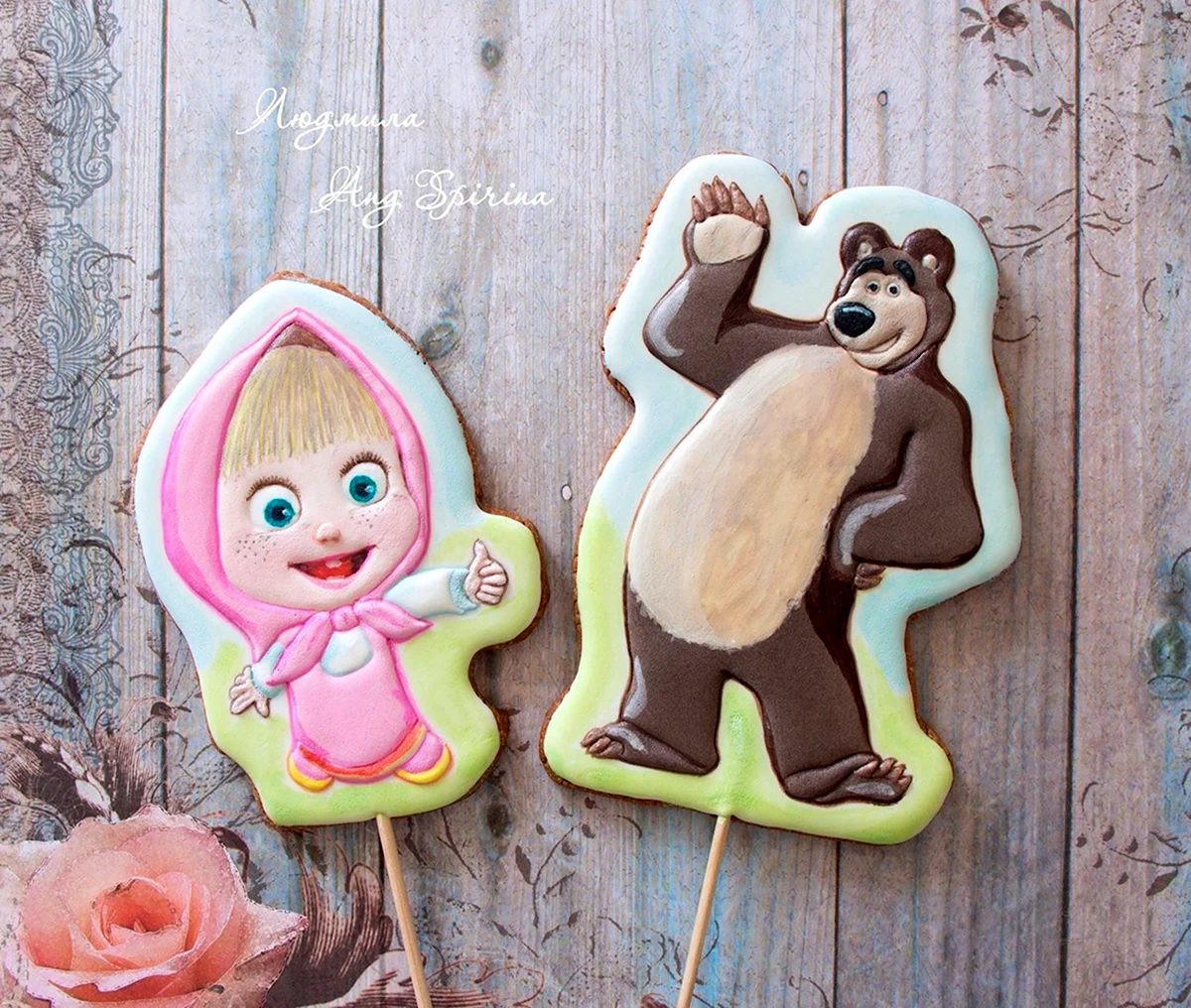 Імбирні пряники Маша та ведмідь
