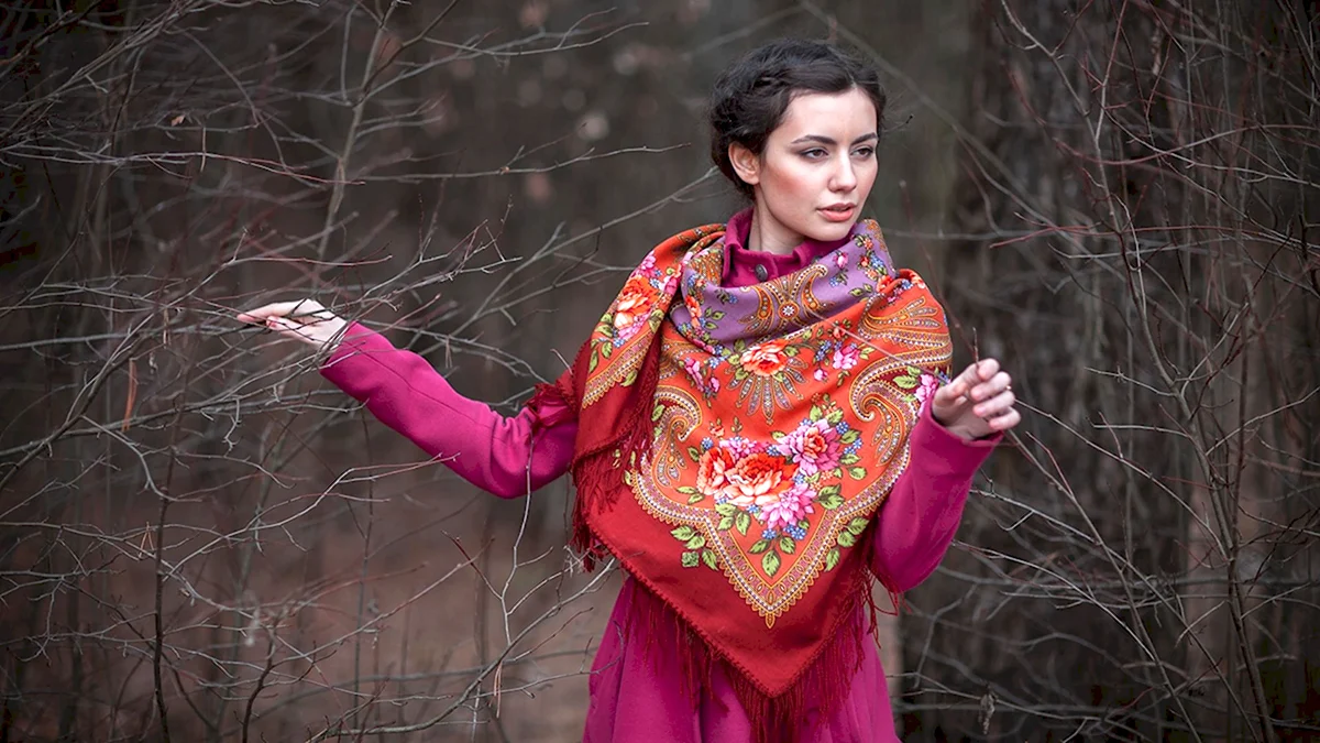 Хустка Павлопосадська в місячному сяйві