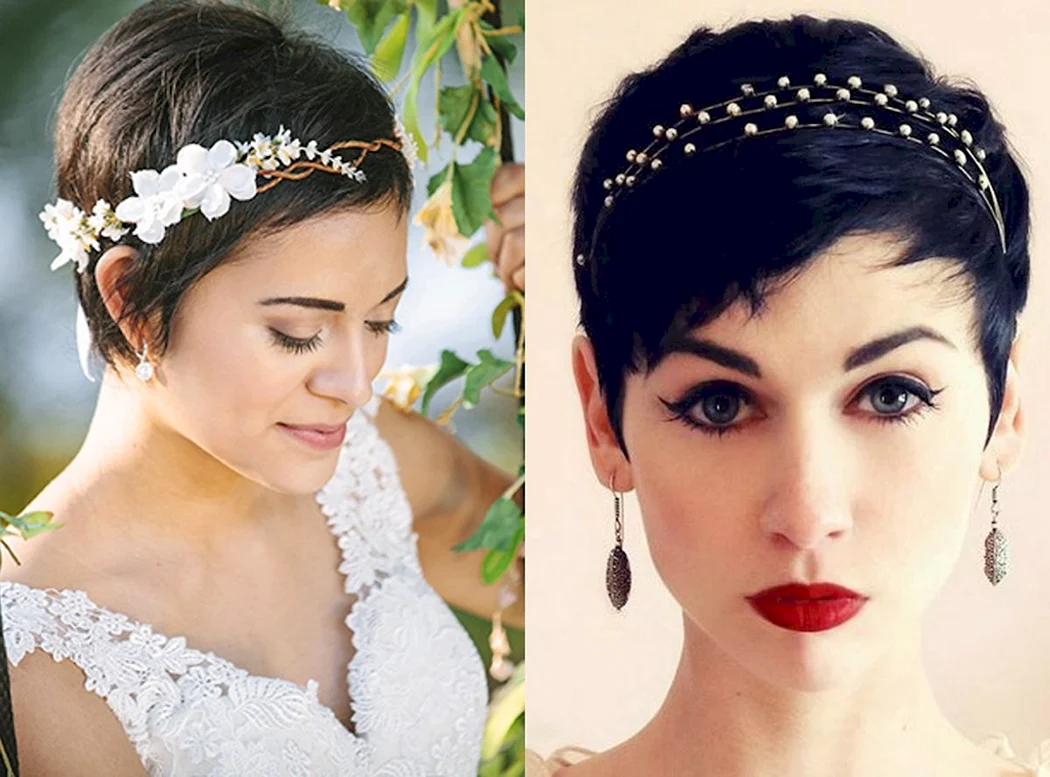 Прикраси для короткого волосся