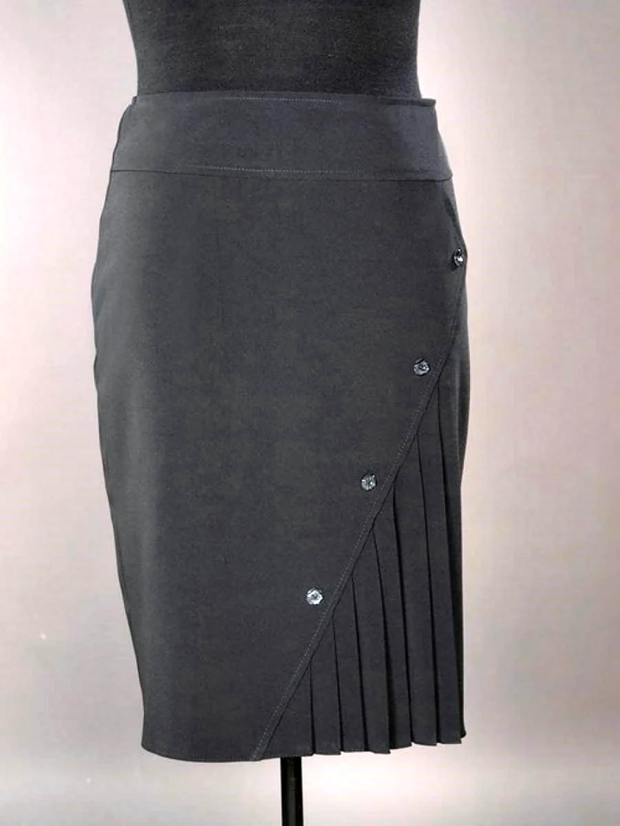 Юбка с подрезами