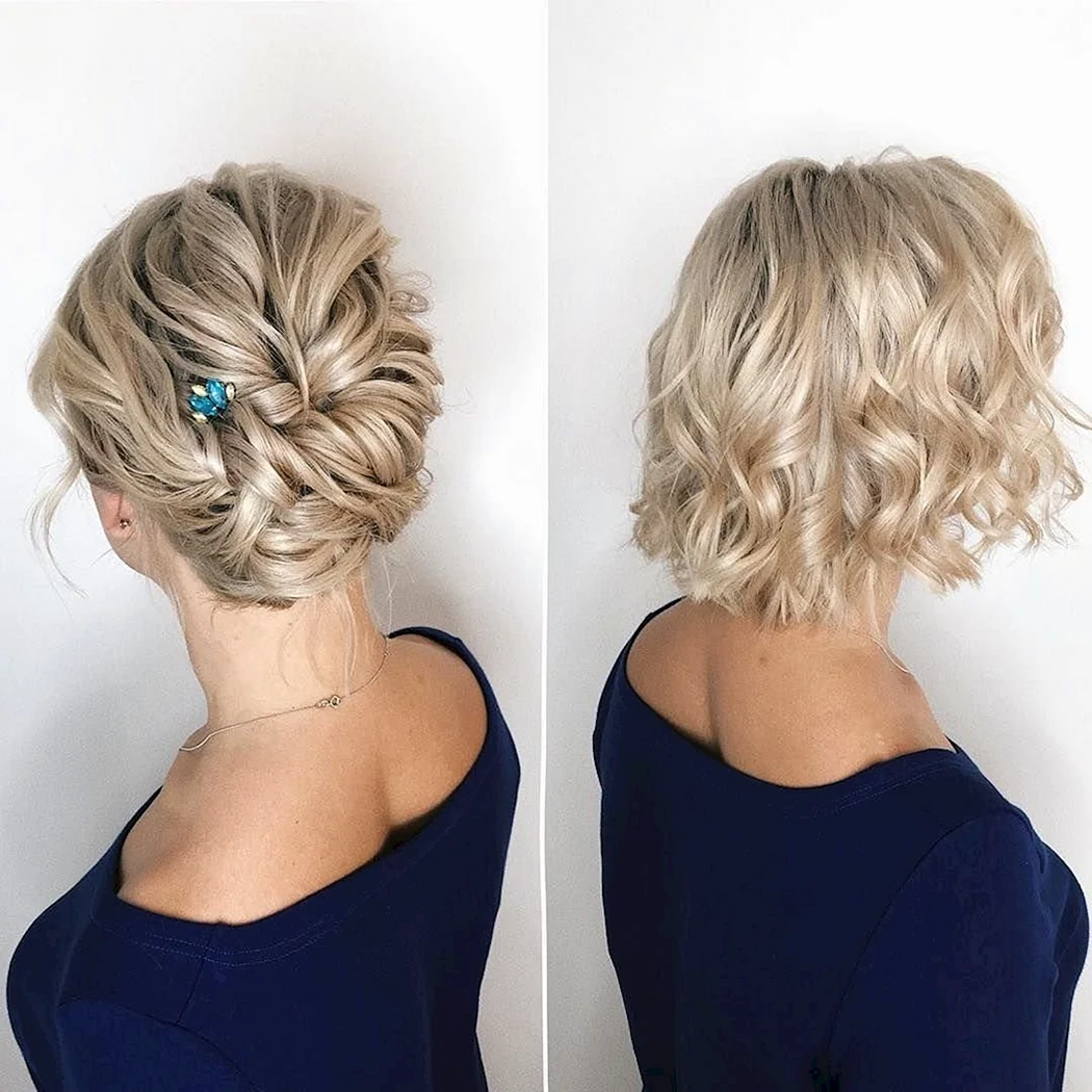 Пучок на коротке волосся