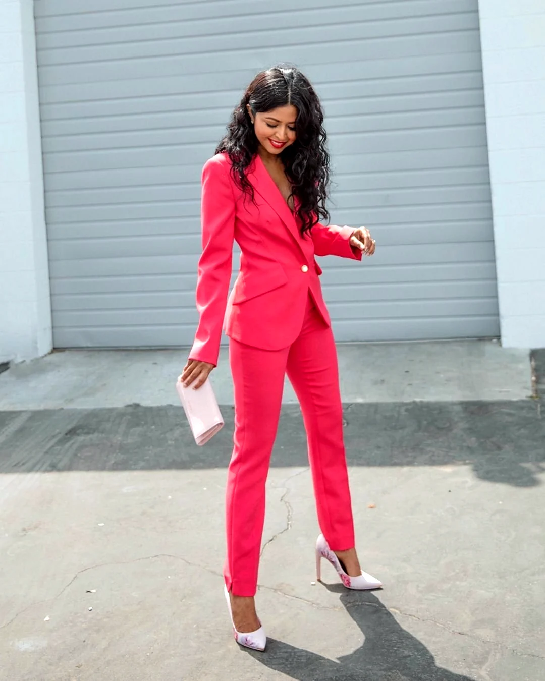 Костюм фуксия Зара брючный