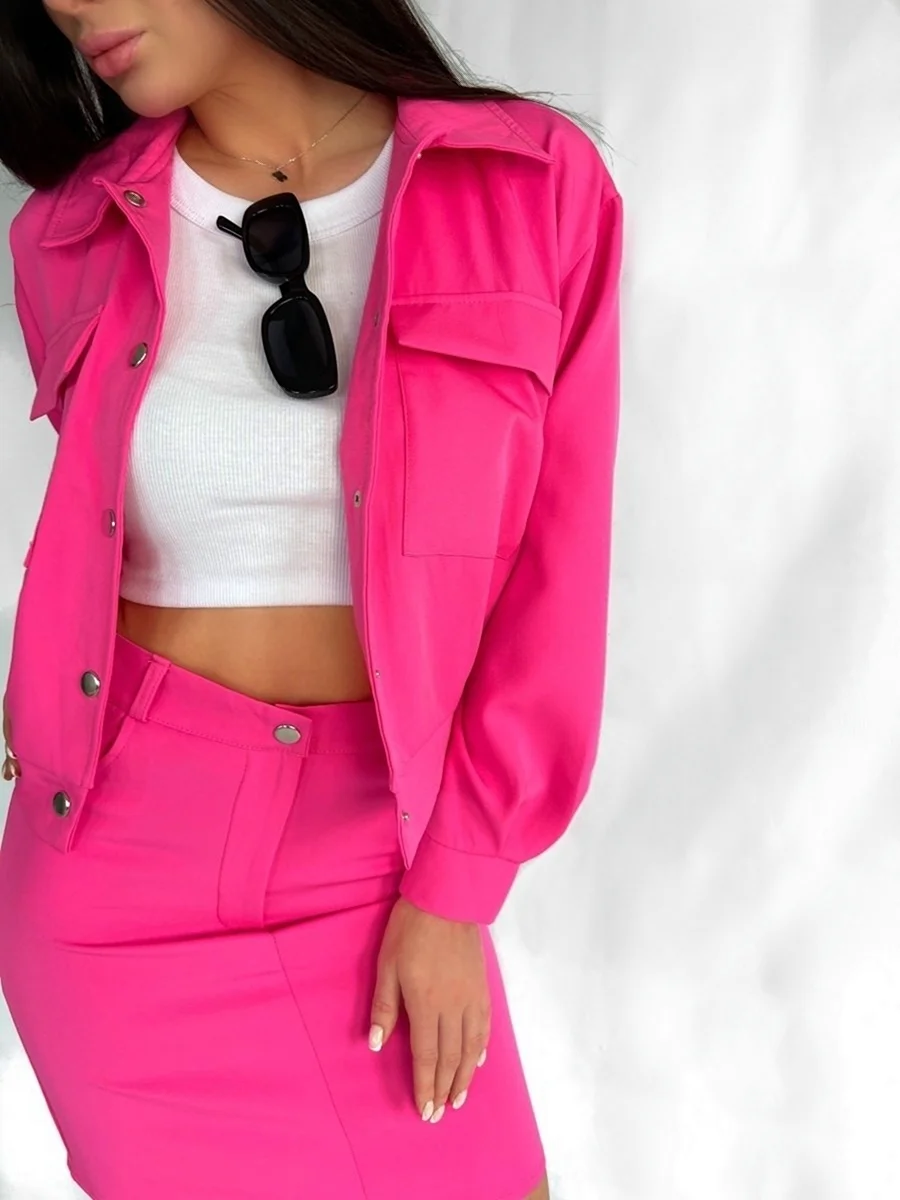 Пиджак фуксия