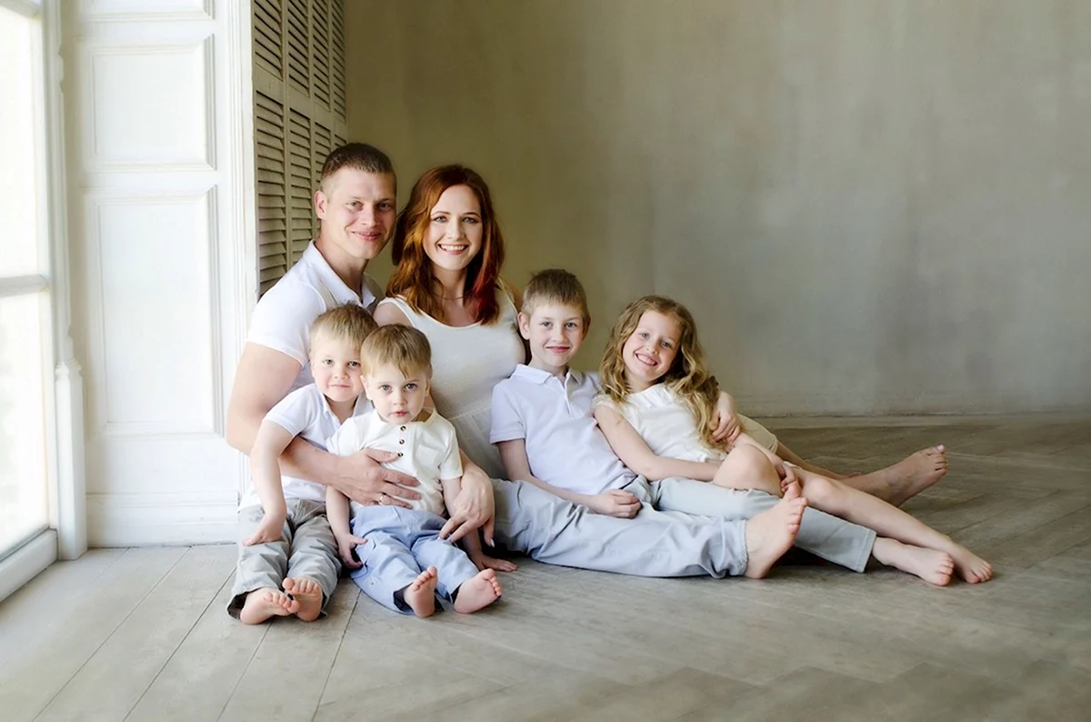 Семейная фотосессия в СПБ В студии