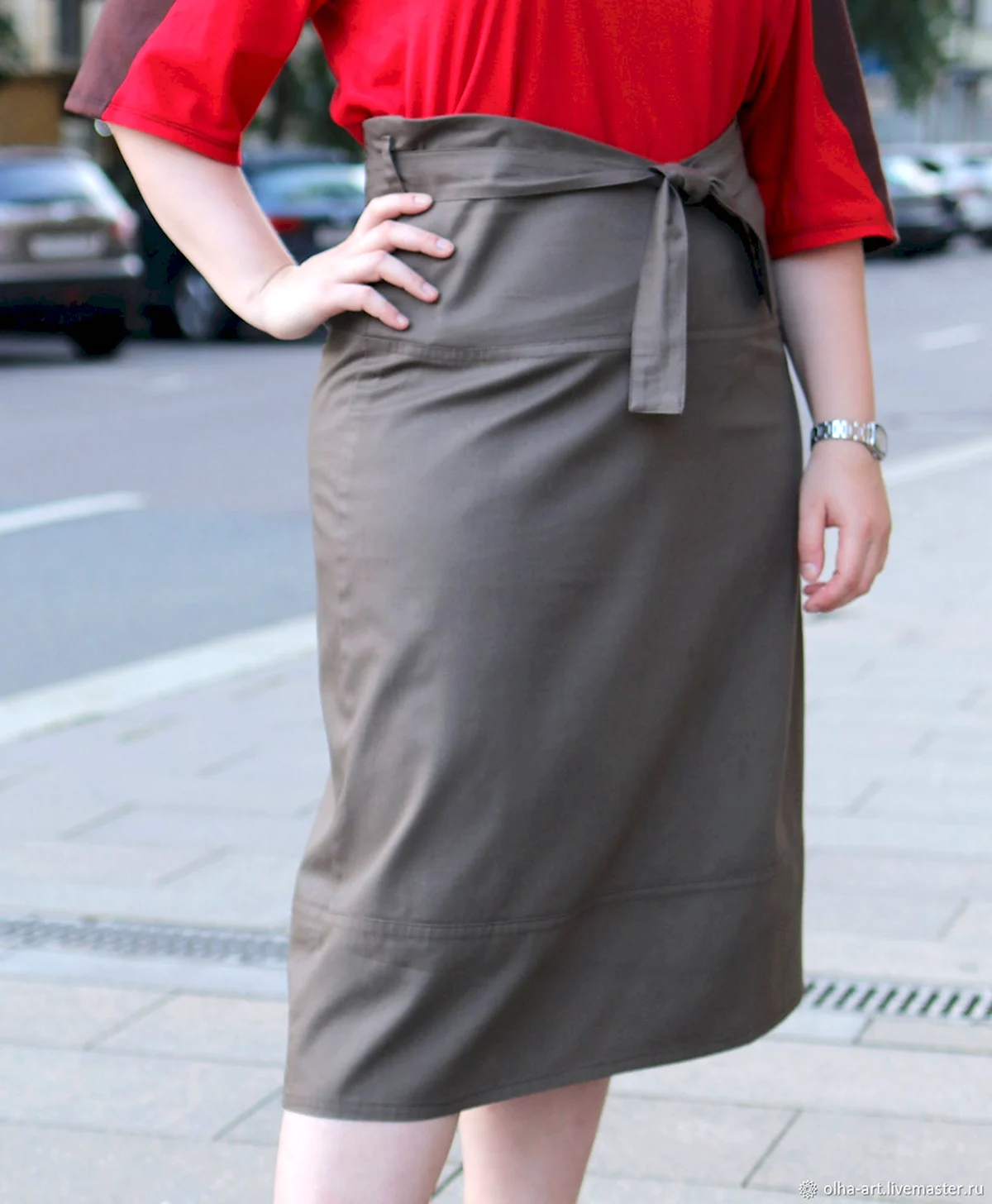 Юбка на кокетке