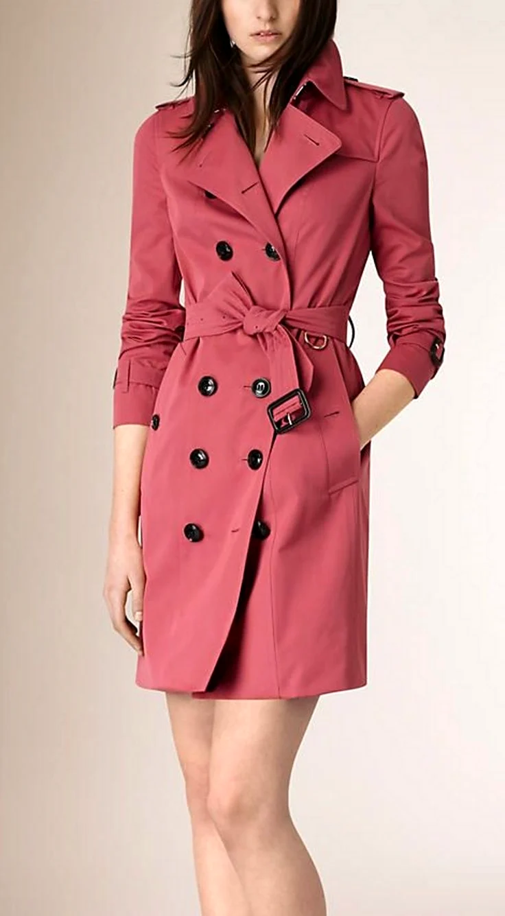 Малиновый тренч Burberry