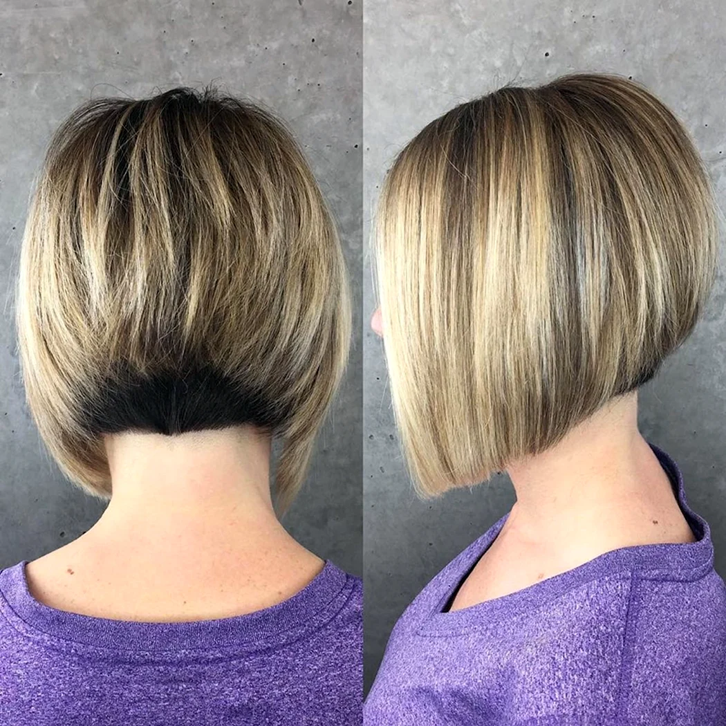 Градуйований Боб каре потилицю