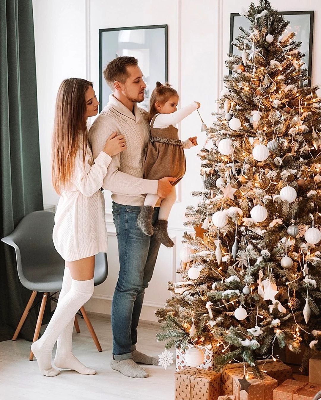 Новогодняя фотосессия семейная