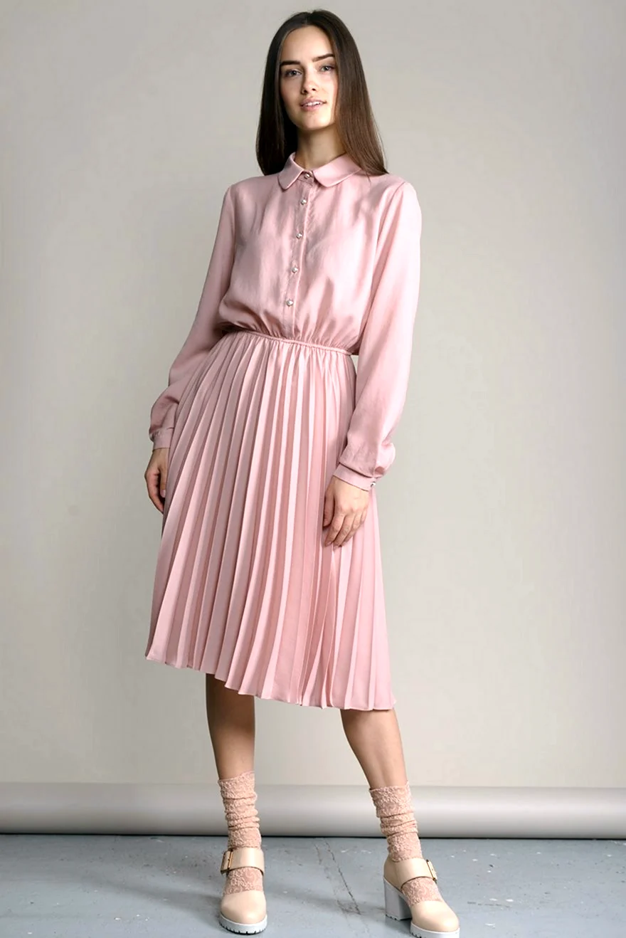 Платье пудровое Charuel миди