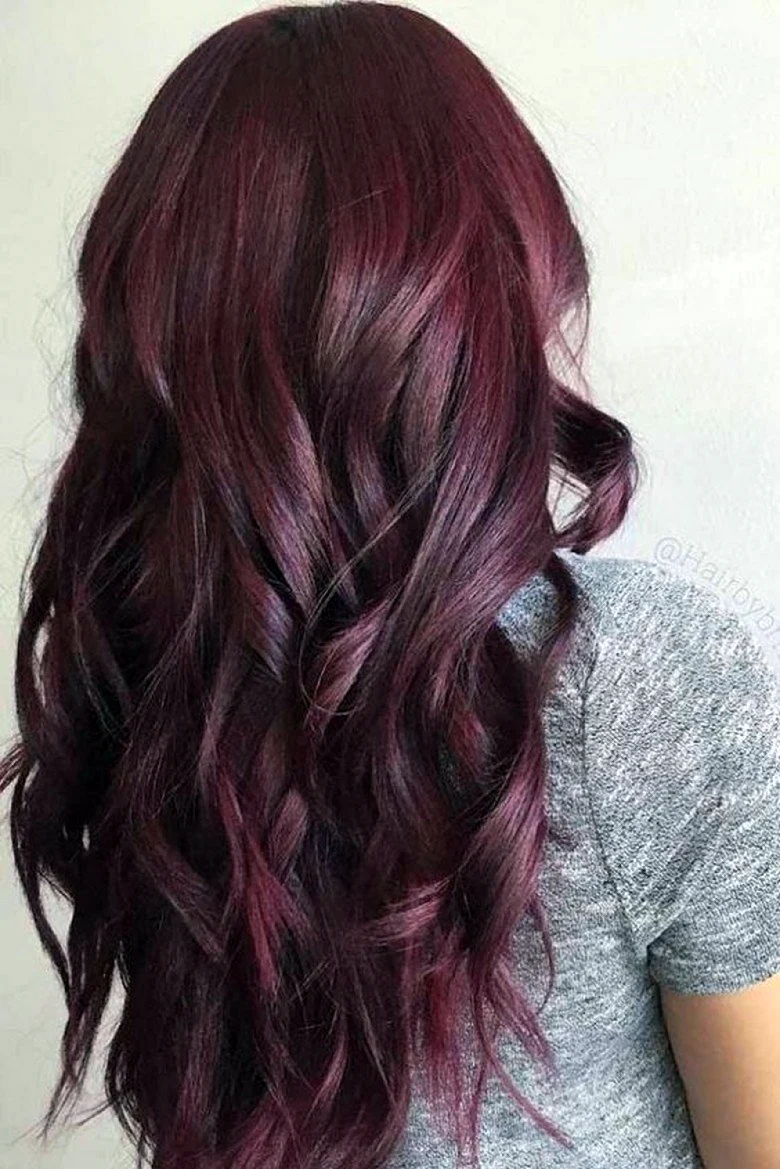 Аметист бургунді колір волосся