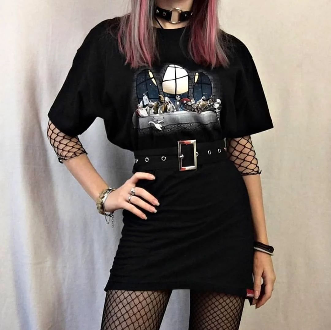 Goth outfit Грандж 2019 корейский