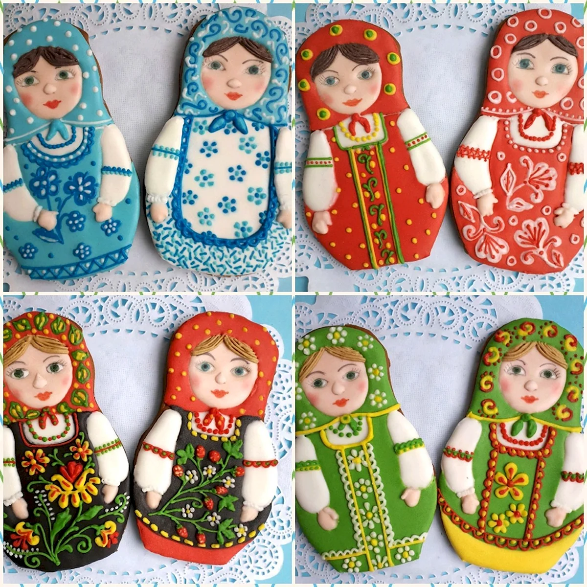 Матрешка пряник расписной