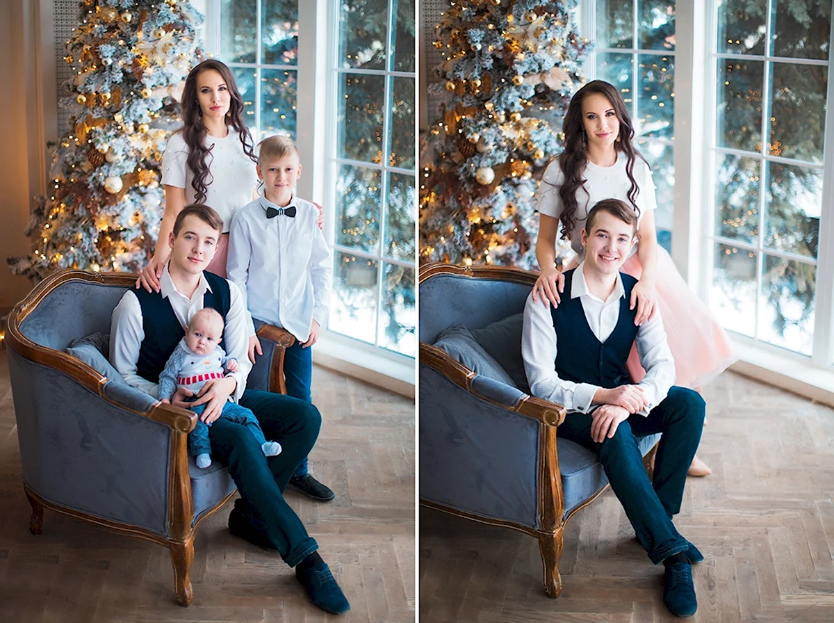 Прическа для семейной фотосессии