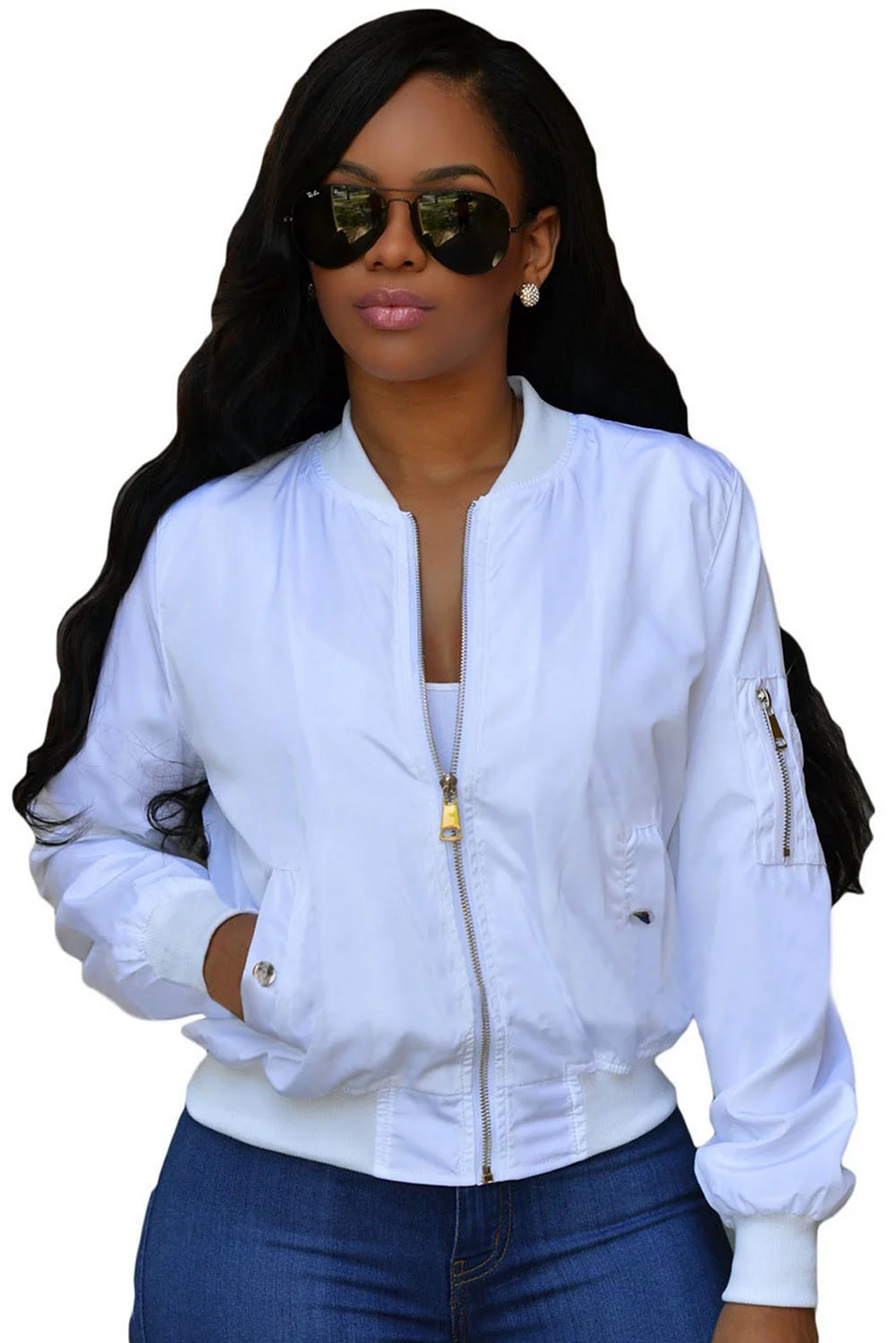 Белый бомбер